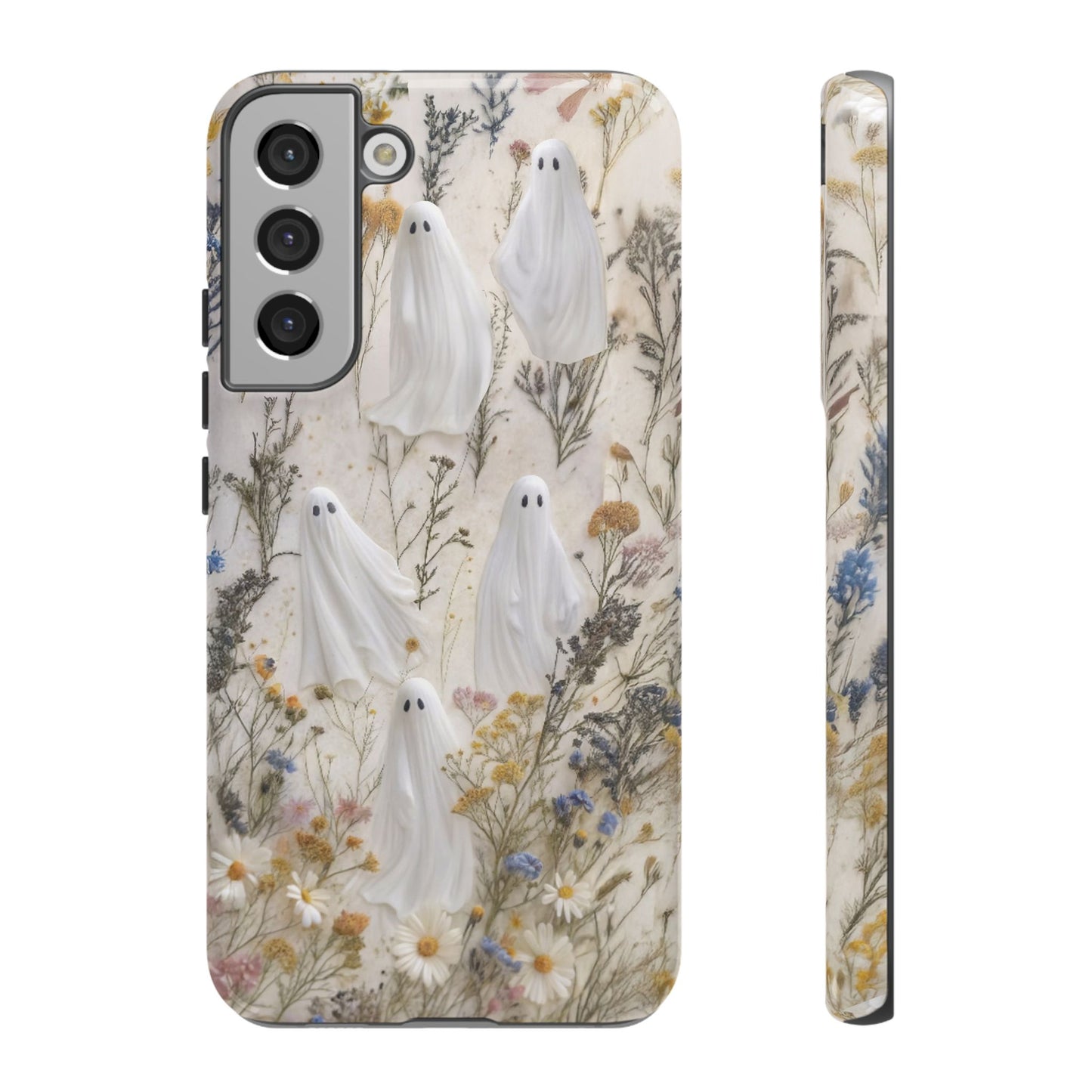 Pressed Floral Ghost Impact Resistant Phone Case