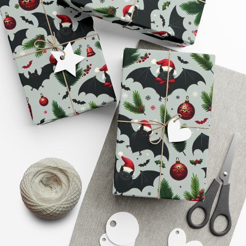 Santa Bats Gift Wrap