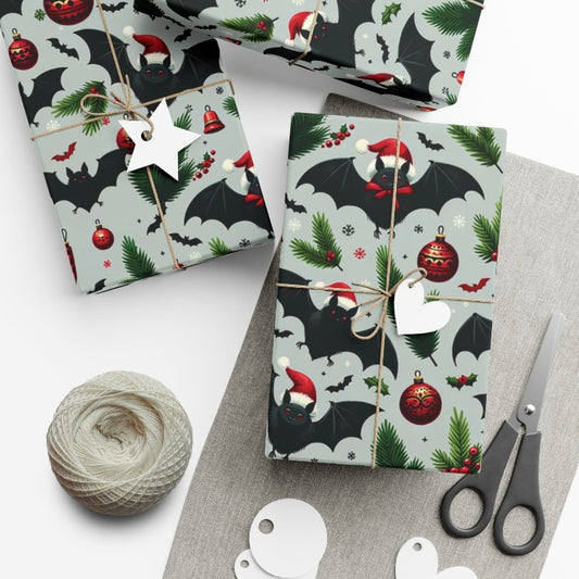 Santa Bats Gift Wrap