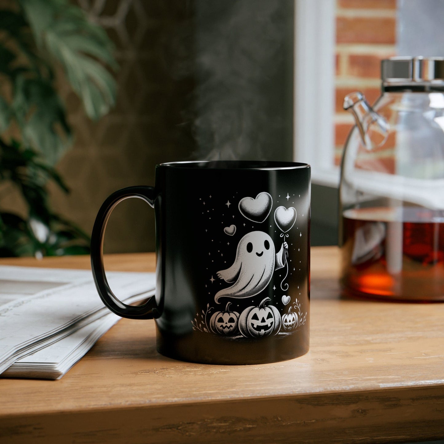 Balloon Ghost 11 oz Coffee Mug