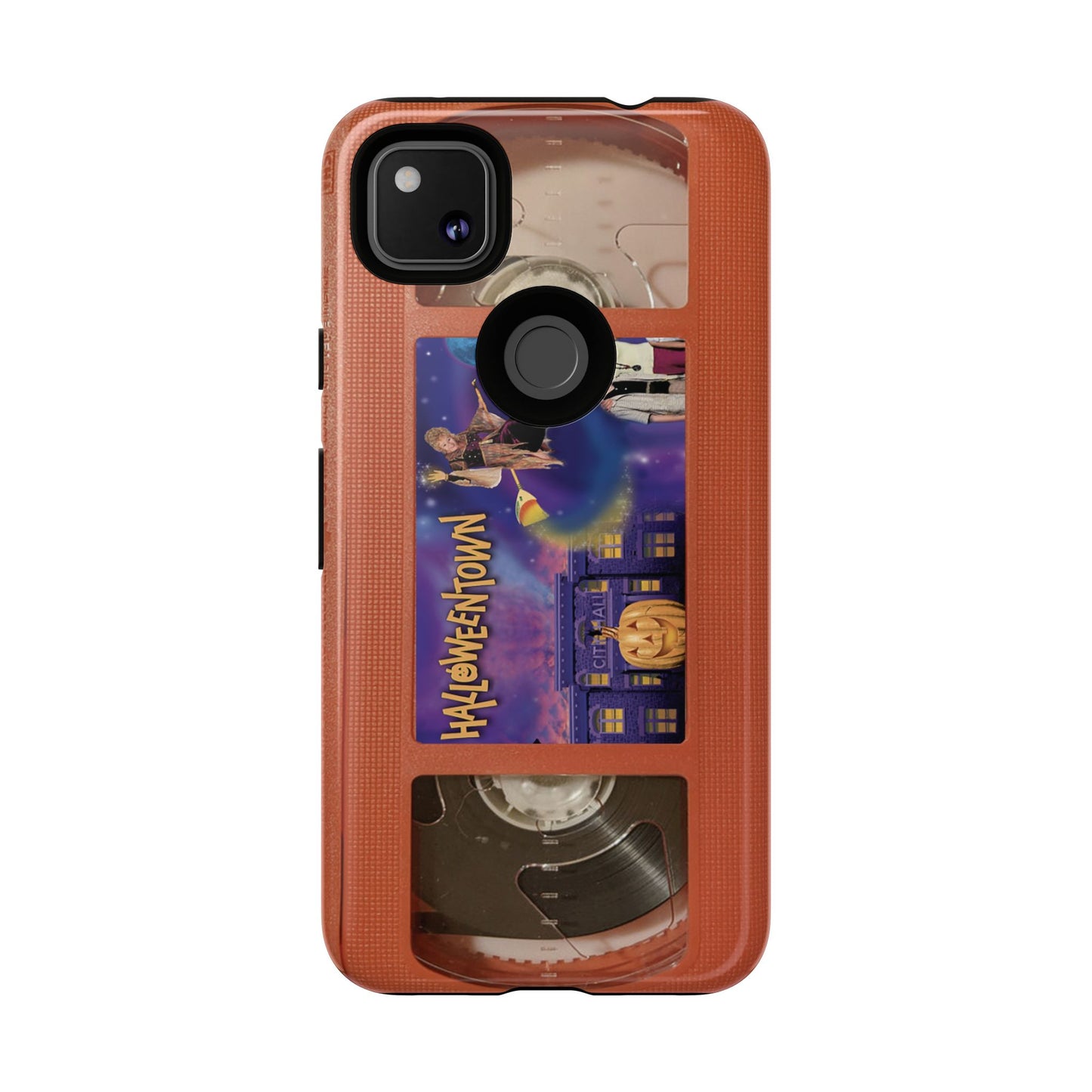 Halloween Town Orange Impact Resistant Phone Case