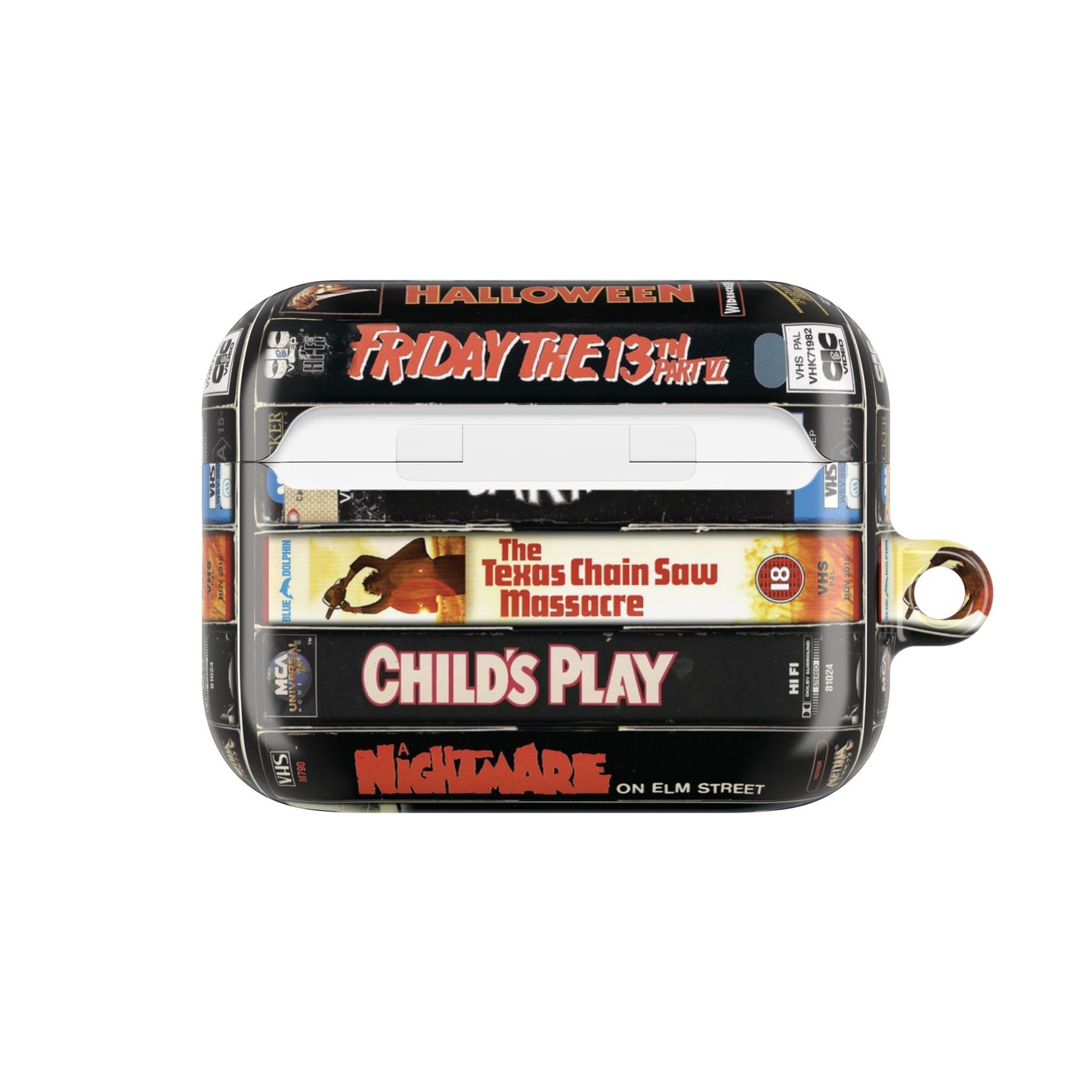 Vintage 80s Stack Horror Movie AirPod Case
