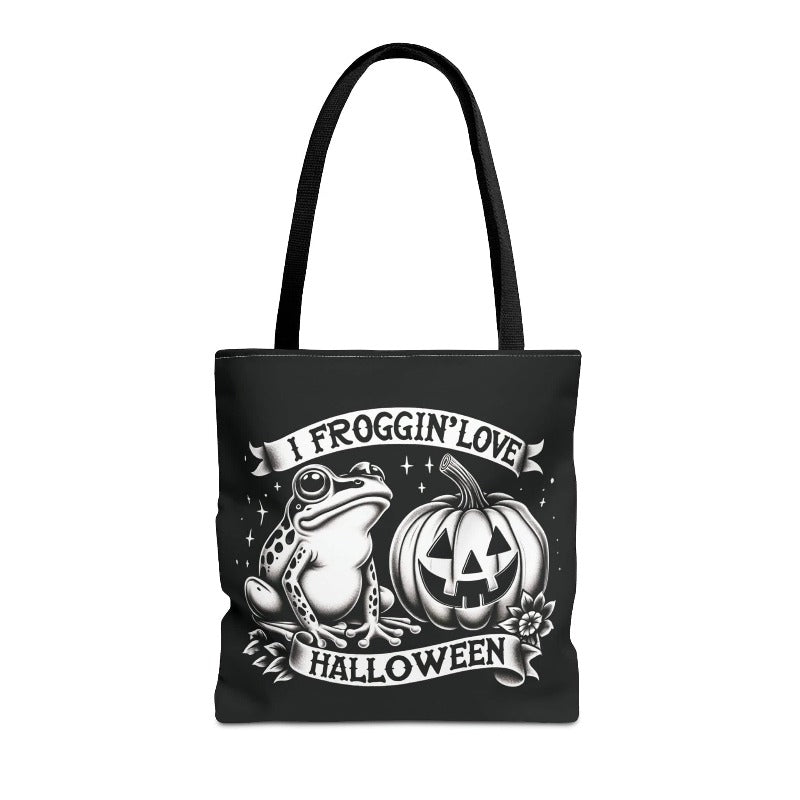 I Froggin' Love Halloween Tote