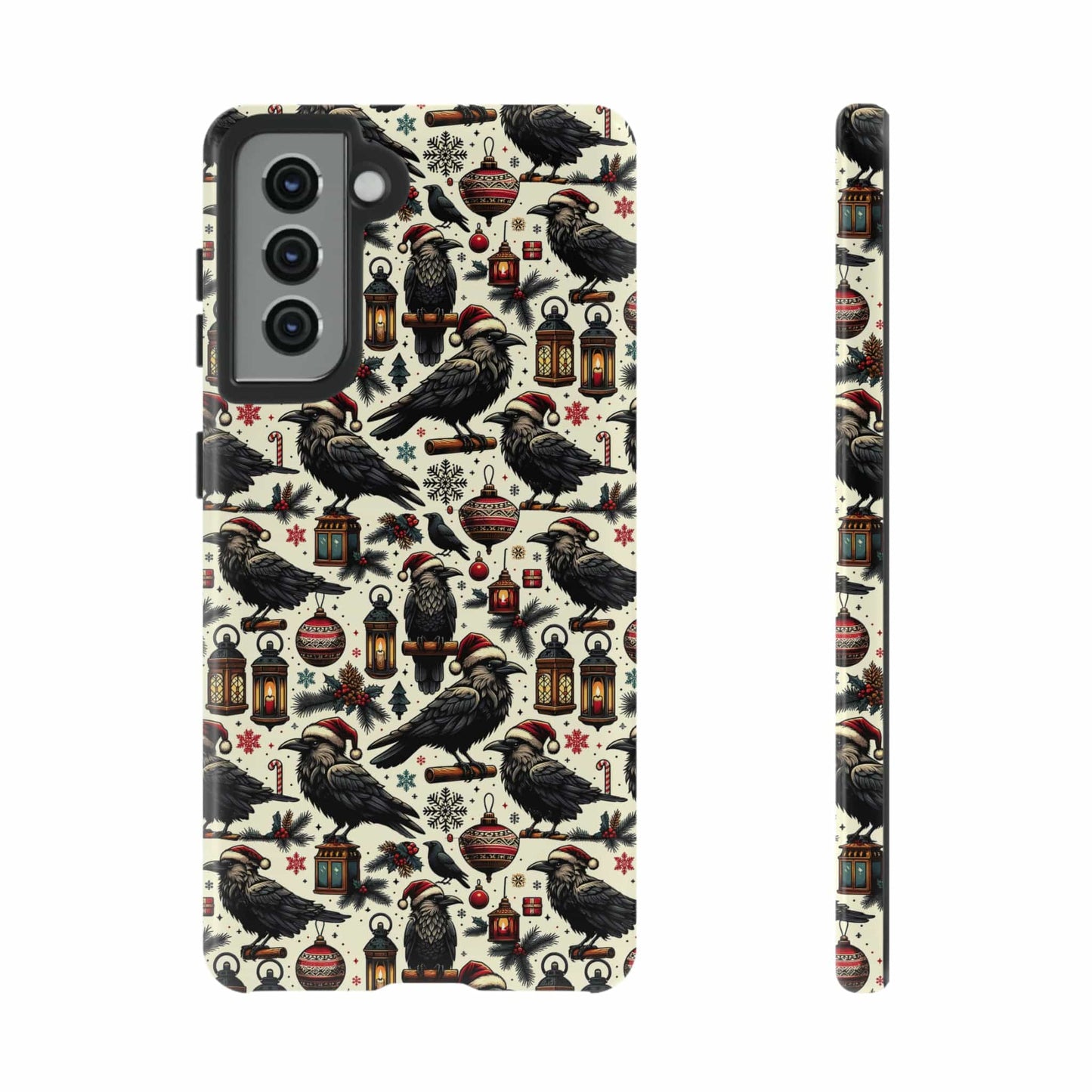 Christmas Crows Impact Resistant Phone Case