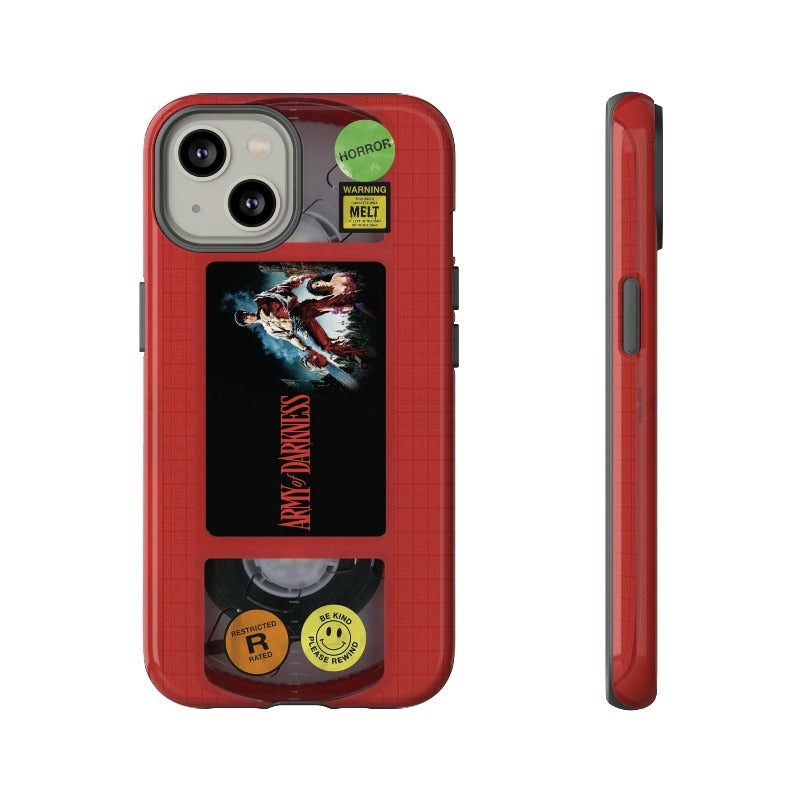 Army of Darkness Red Edition VHS Phone Case