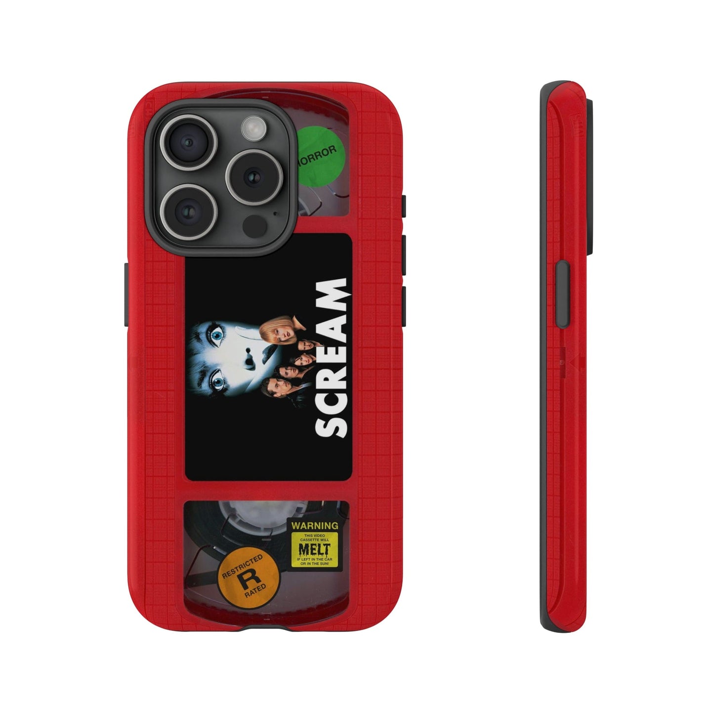 Scream Red Limited Edition Impact Resistant VHS Phone Case