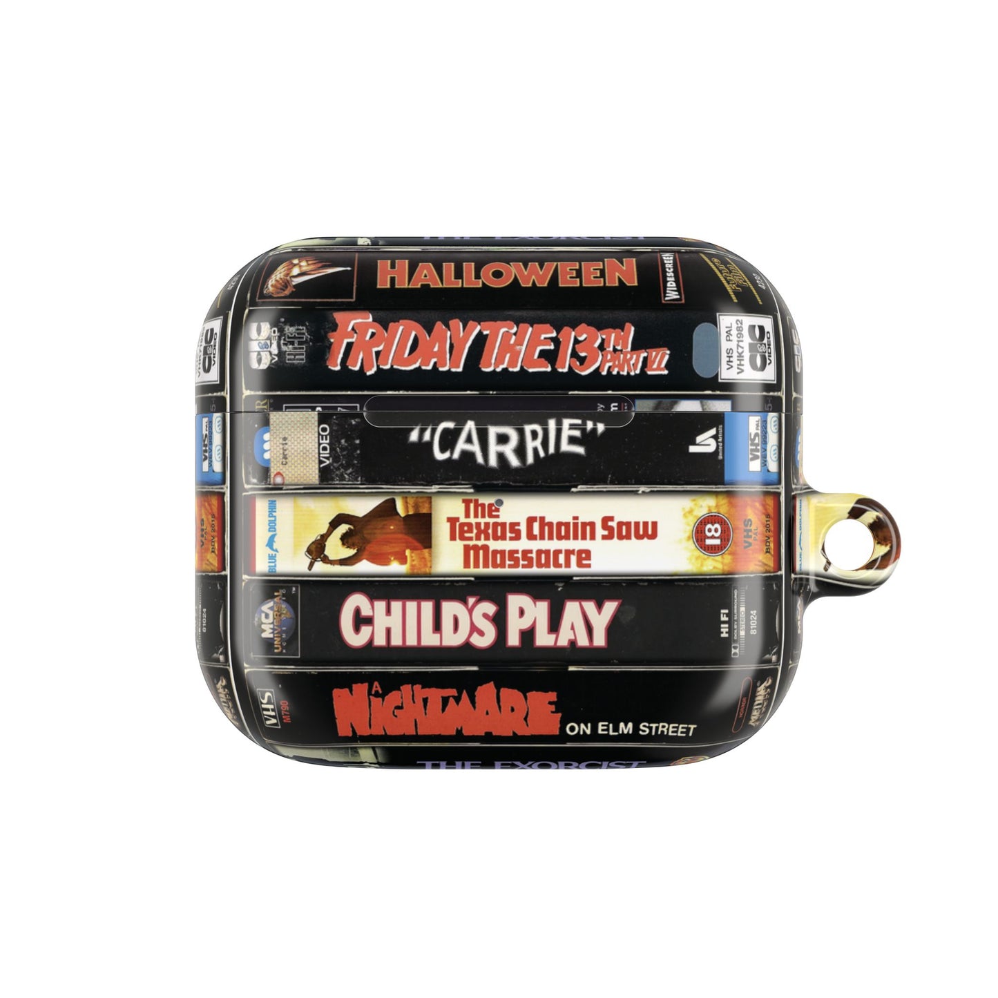Vintage 80s Stack Horror Movie AirPod Case