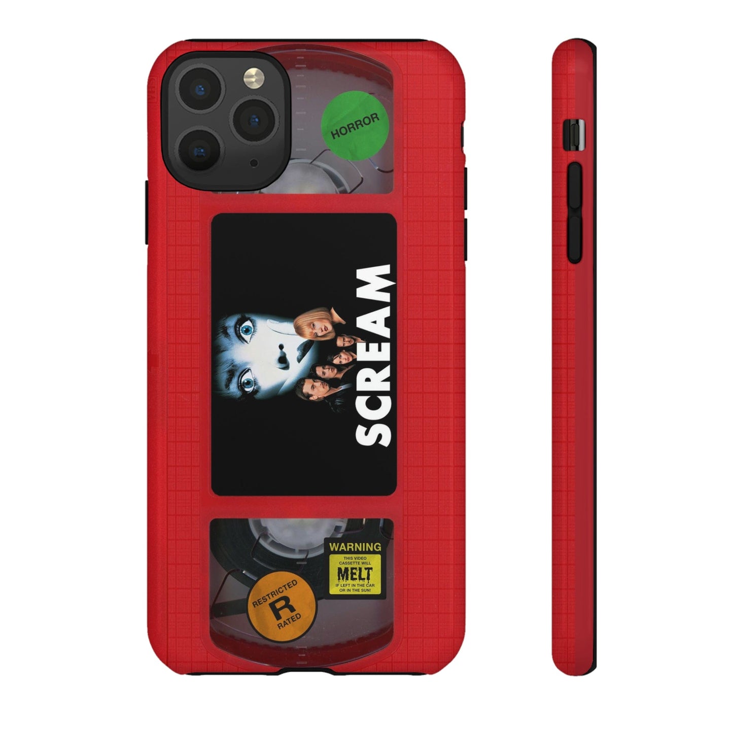 Scream Red Limited Edition Impact Resistant VHS Phone Case