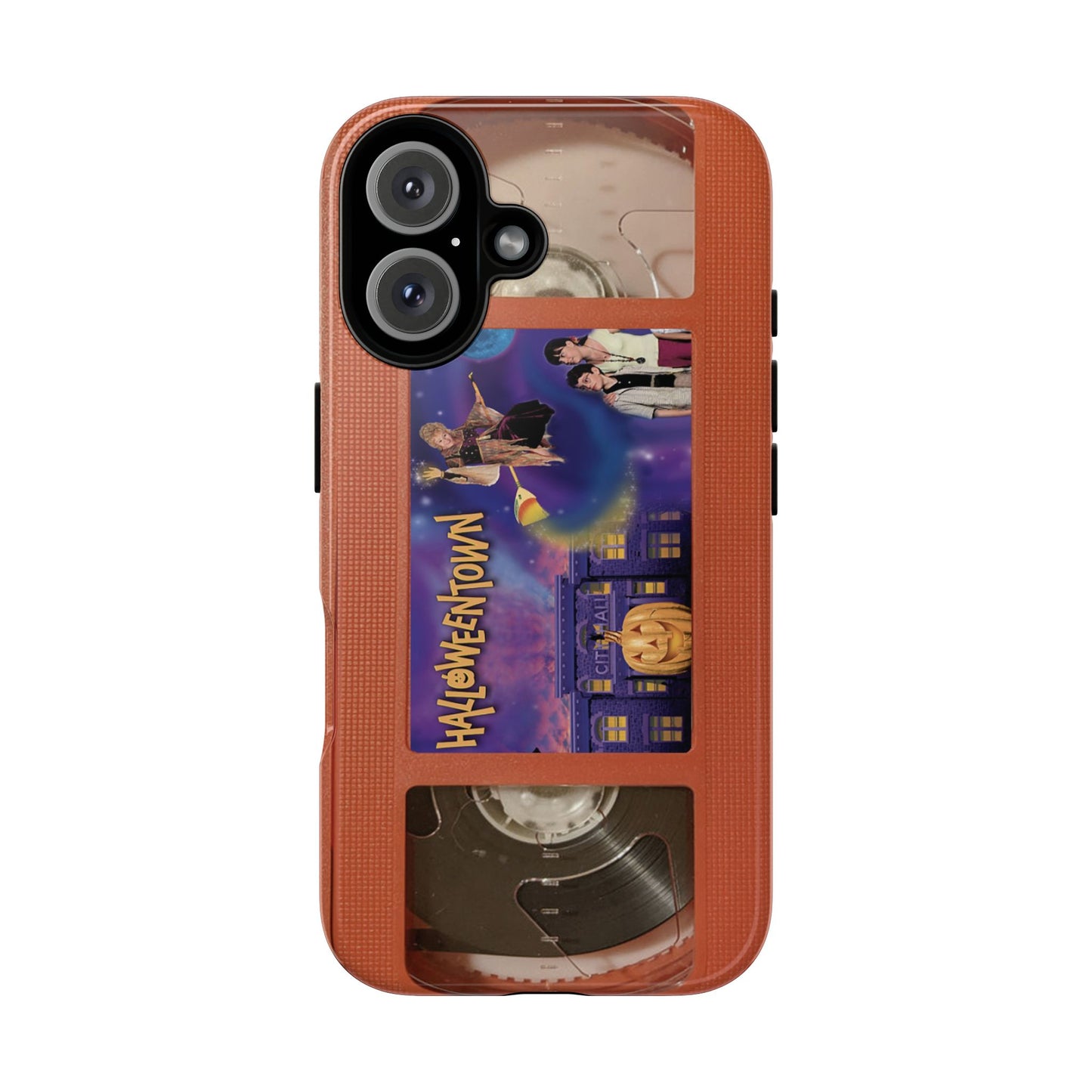 Halloween Town Orange Impact Resistant Phone Case