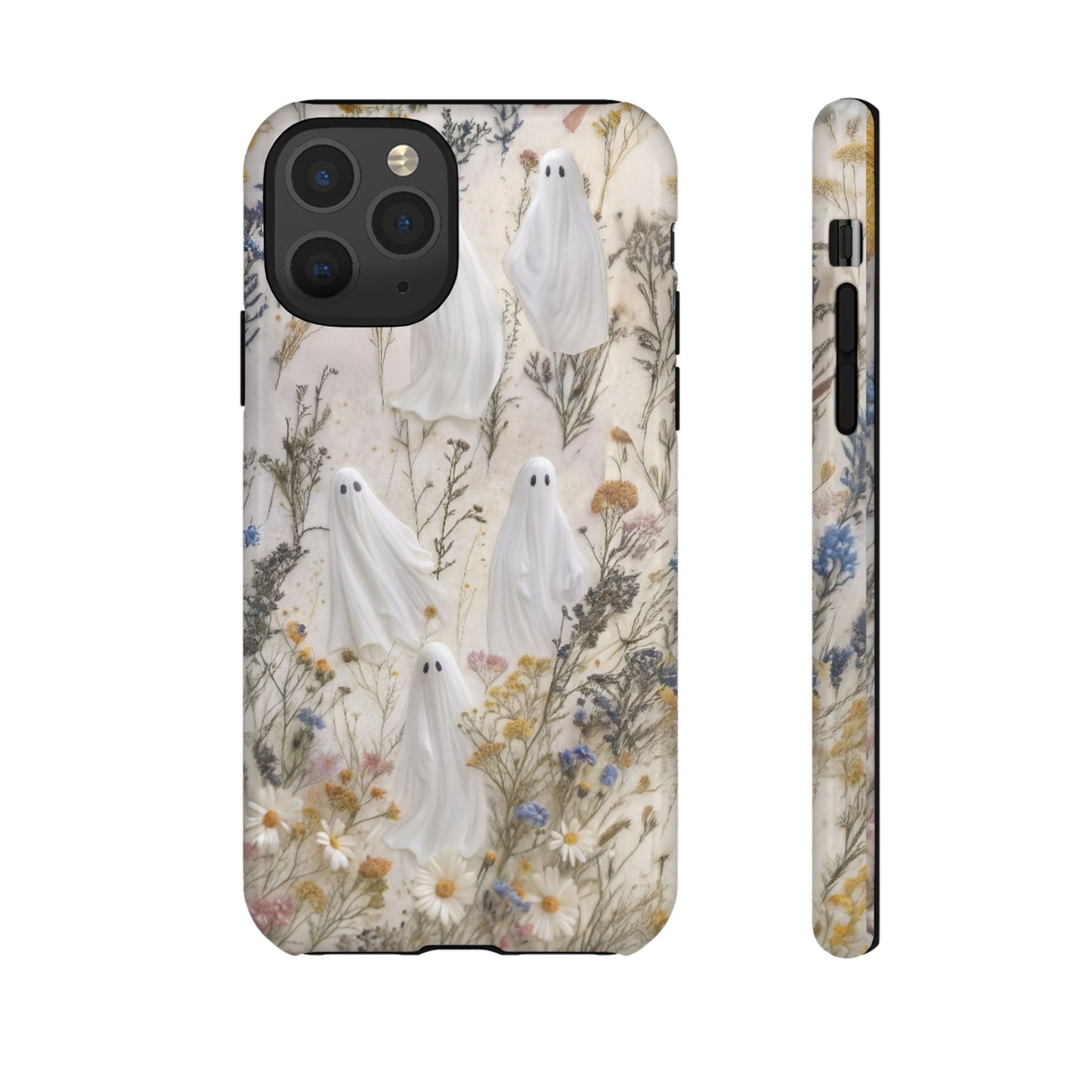 Pressed Floral Ghost Impact Resistant Phone Case