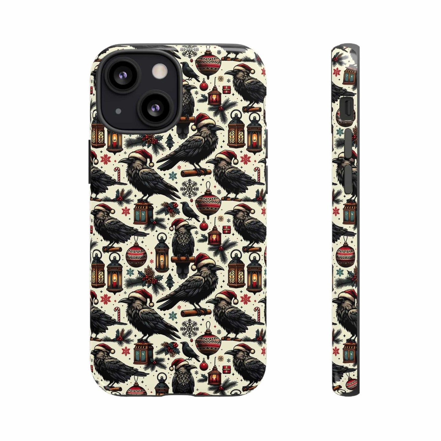 Christmas Crows Impact Resistant Phone Case