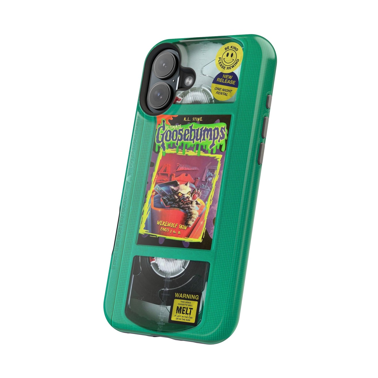 Green Goosebumps MagSafe VHS Phone Case