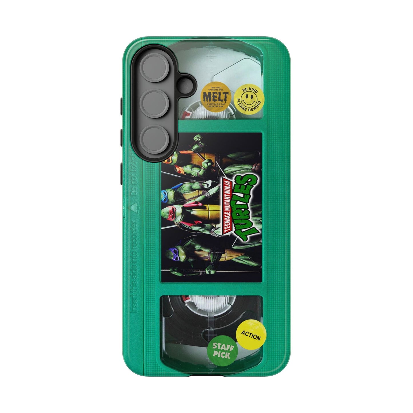 Teenage Turtles Green Impact Resistant VHS Phone Case