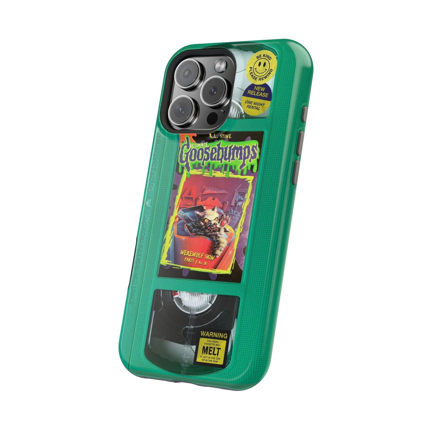 Green Goosebumps MagSafe VHS Phone Case