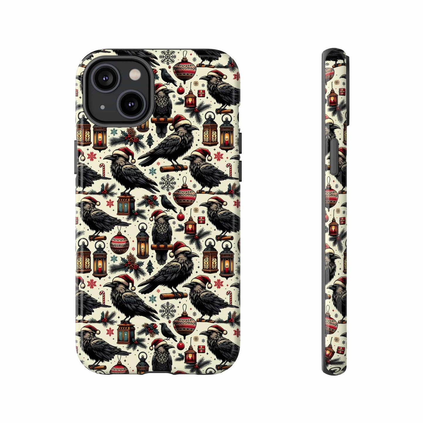 Christmas Crows Impact Resistant Phone Case