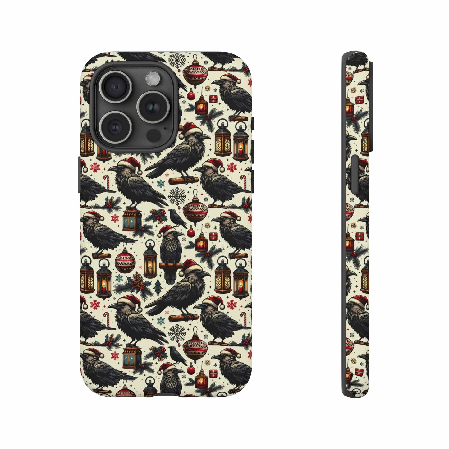 Christmas Crows Impact Resistant Phone Case