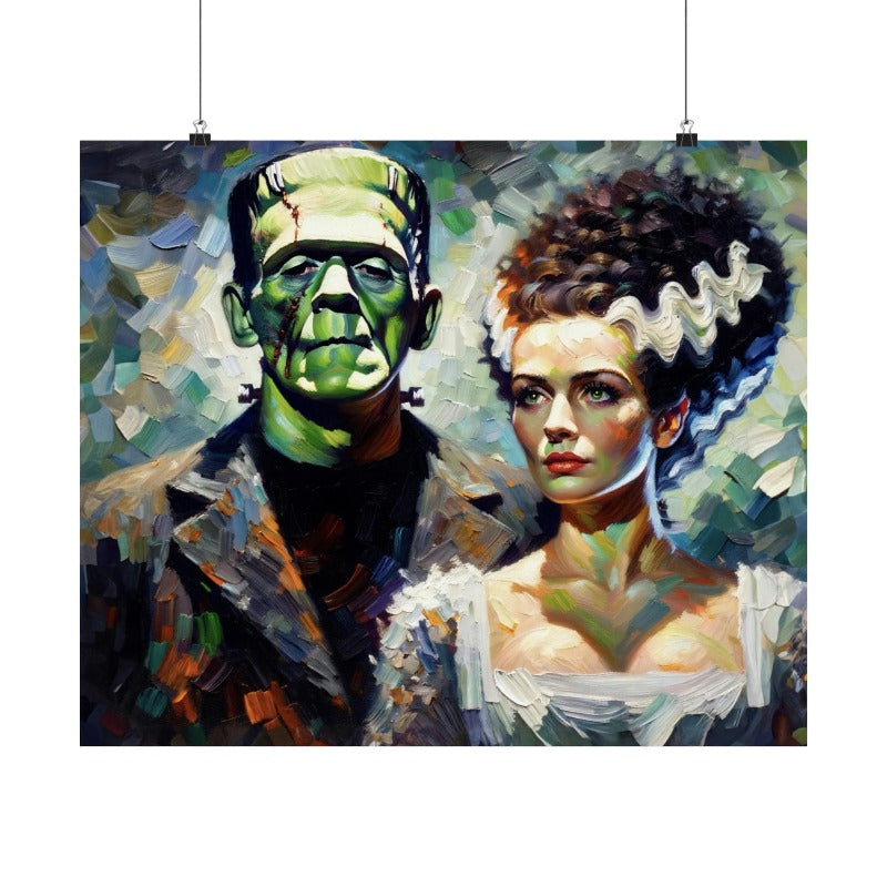 The Monster & The Bride Impressionist Poster Print