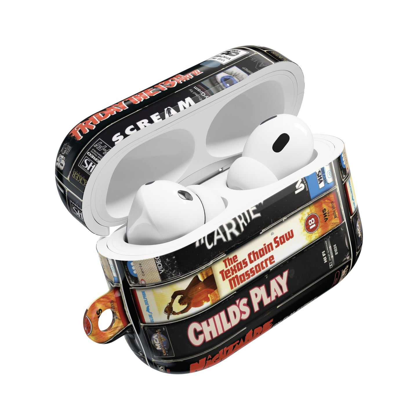 Vintage 80s Stack Horror Movie AirPod Case
