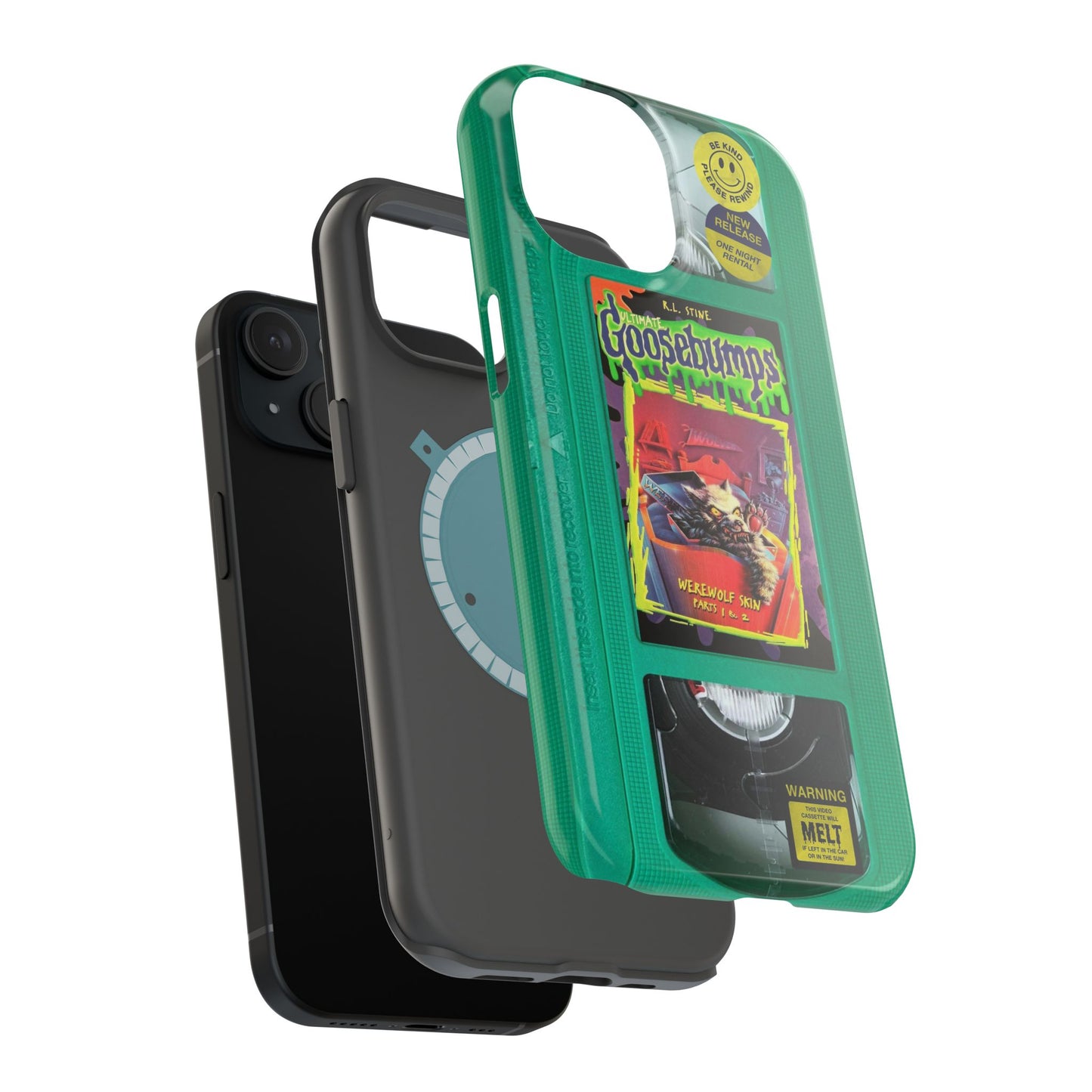 Green Goosebumps MagSafe VHS Phone Case