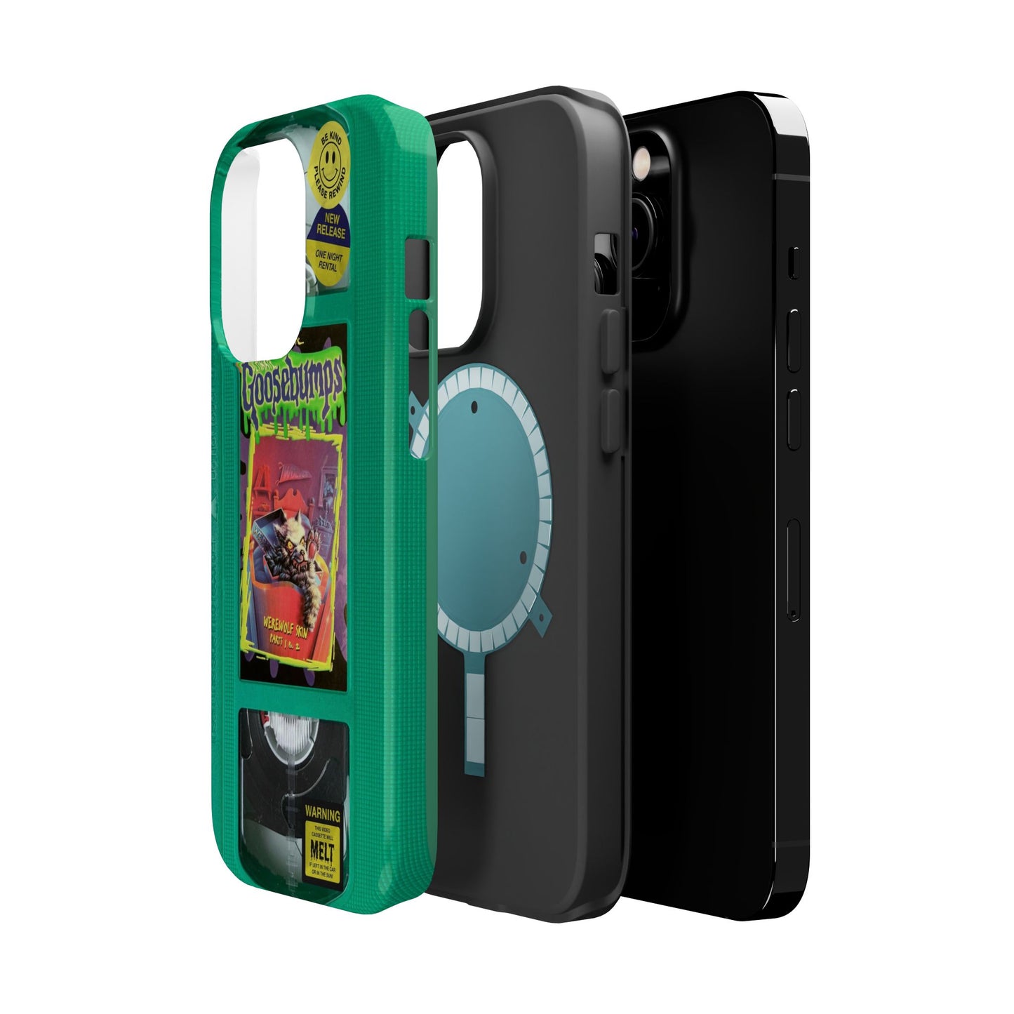 Green Goosebumps MagSafe VHS Phone Case