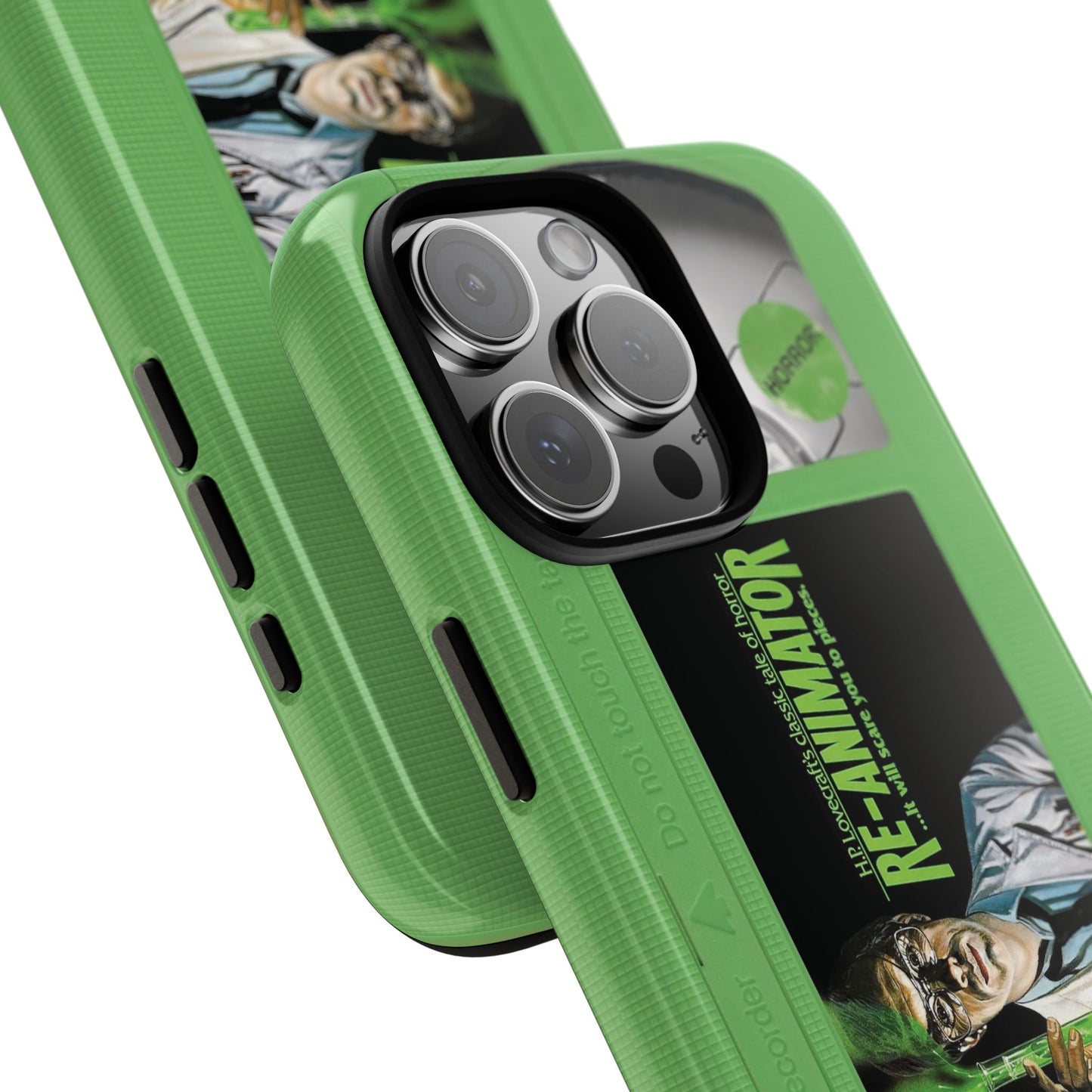 Reanimator Limited Edition Green Impact Resistant VHS Phone Case