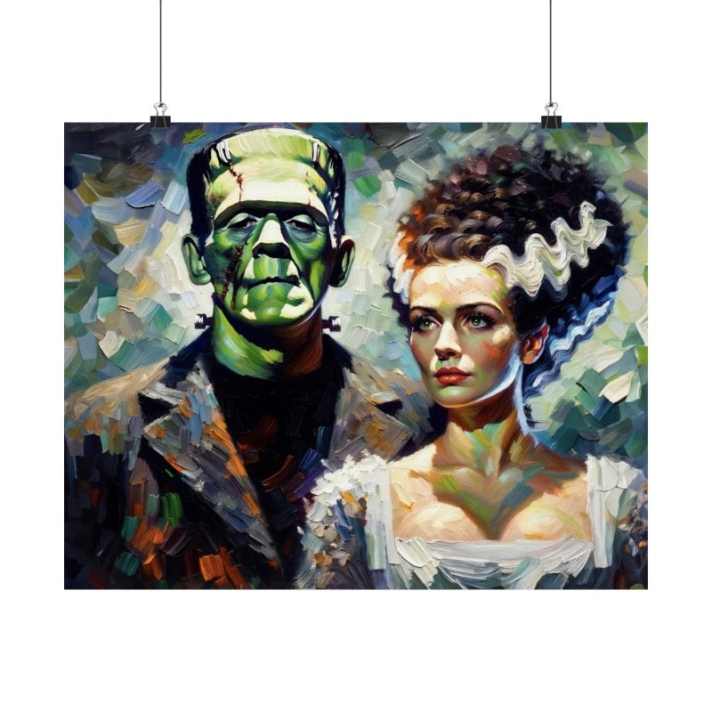 The Monster & The Bride Impressionist Poster Print