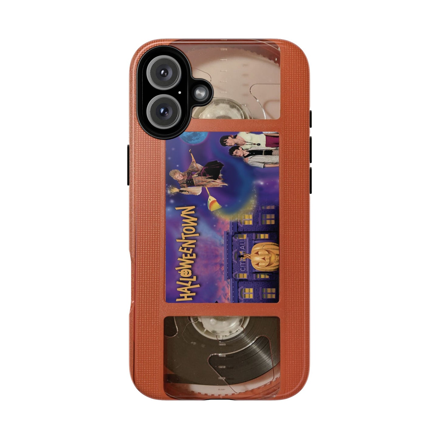 Halloween Town Orange Impact Resistant Phone Case
