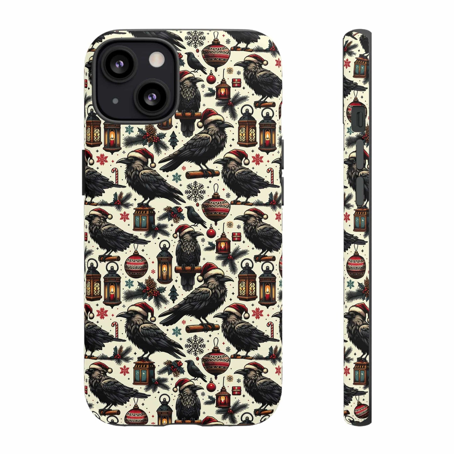 Christmas Crows Impact Resistant Phone Case