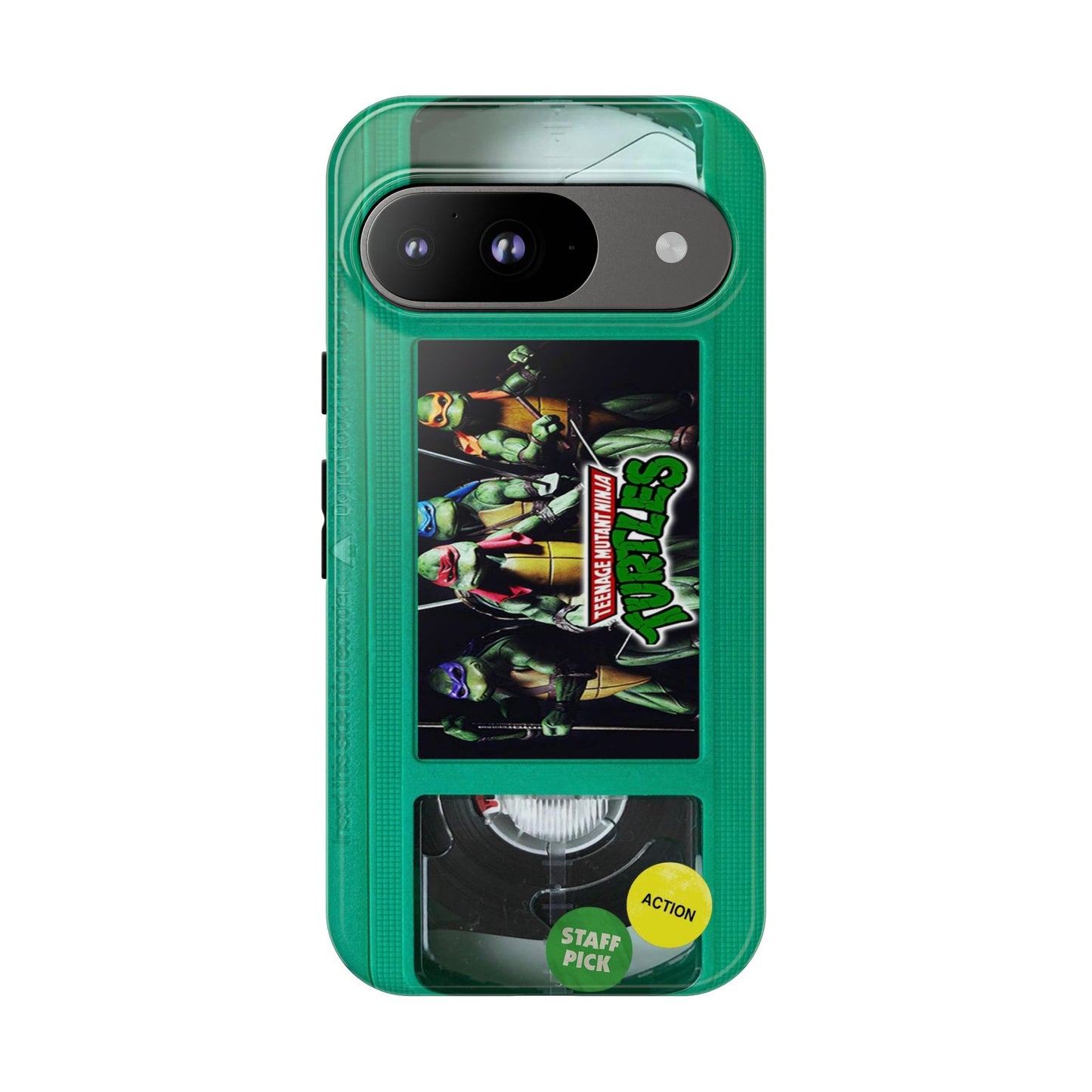 Teenage Turtles Green Impact Resistant VHS Phone Case