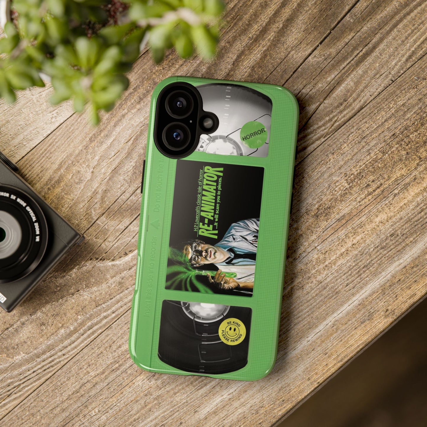 Reanimator Limited Edition Green Impact Resistant VHS Phone Case