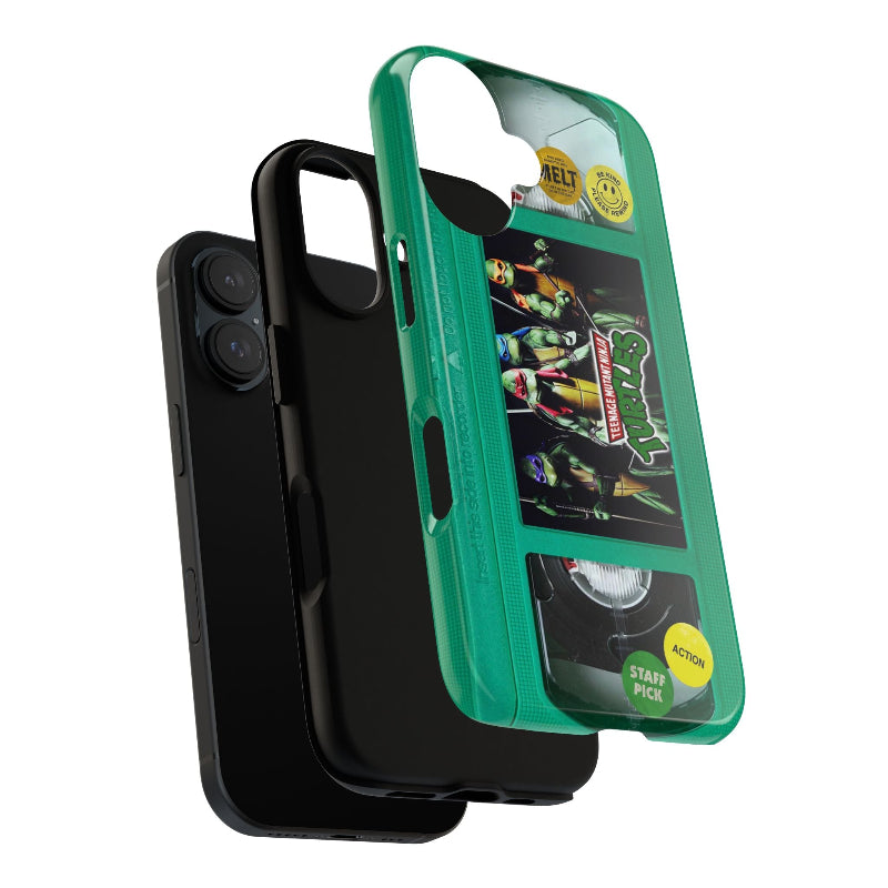 Teenage Turtles Green Impact Resistant VHS Phone Case