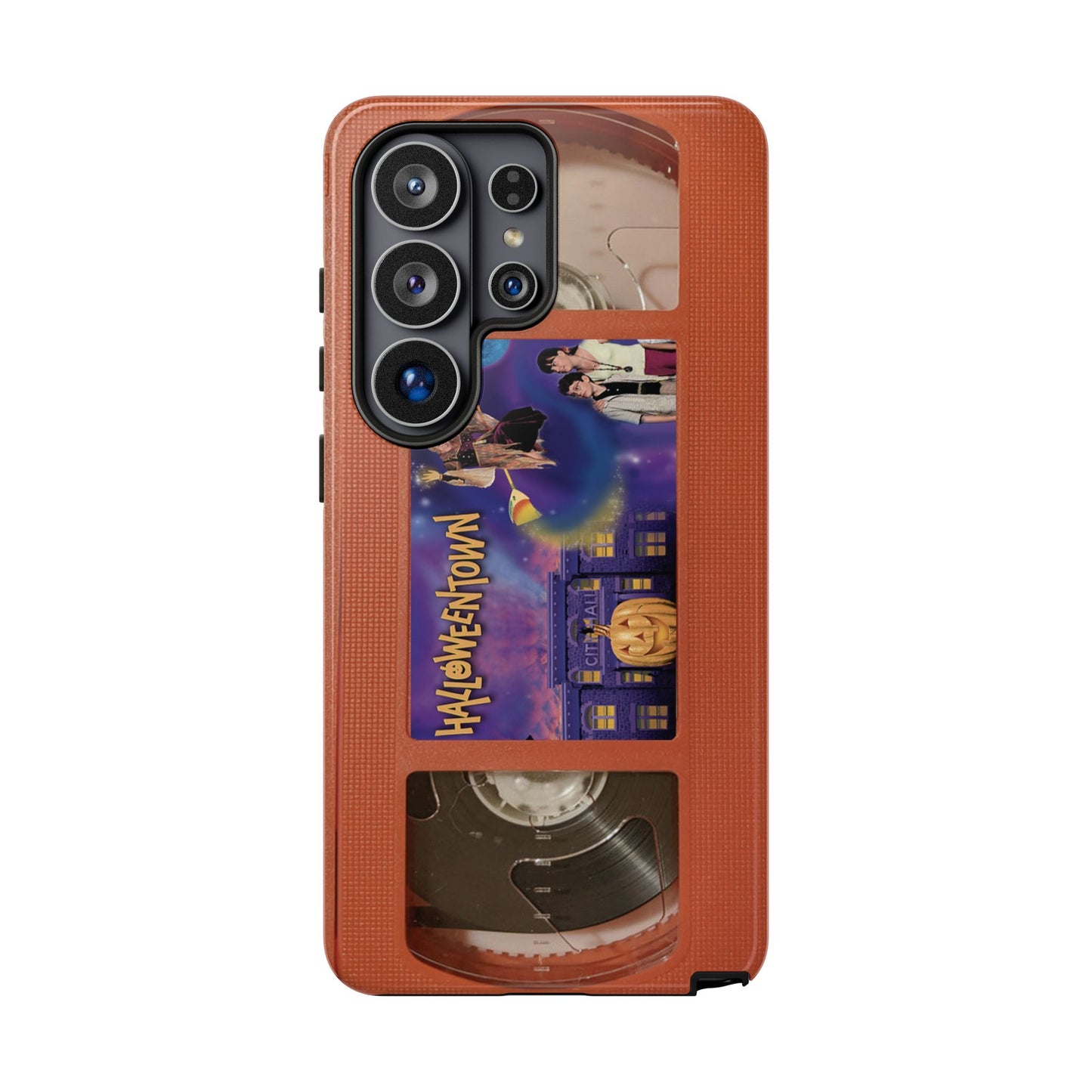 Halloween Town Orange Impact Resistant Phone Case