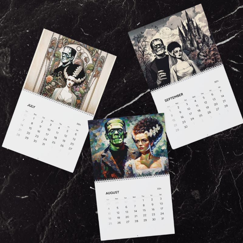 The Monster & The Bride 2024 Wall Calendar