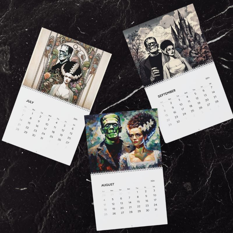 The Monster & The Bride 2024 Wall Calendar