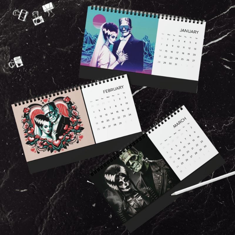 Frank and Bride Desktop 2024 Calendar