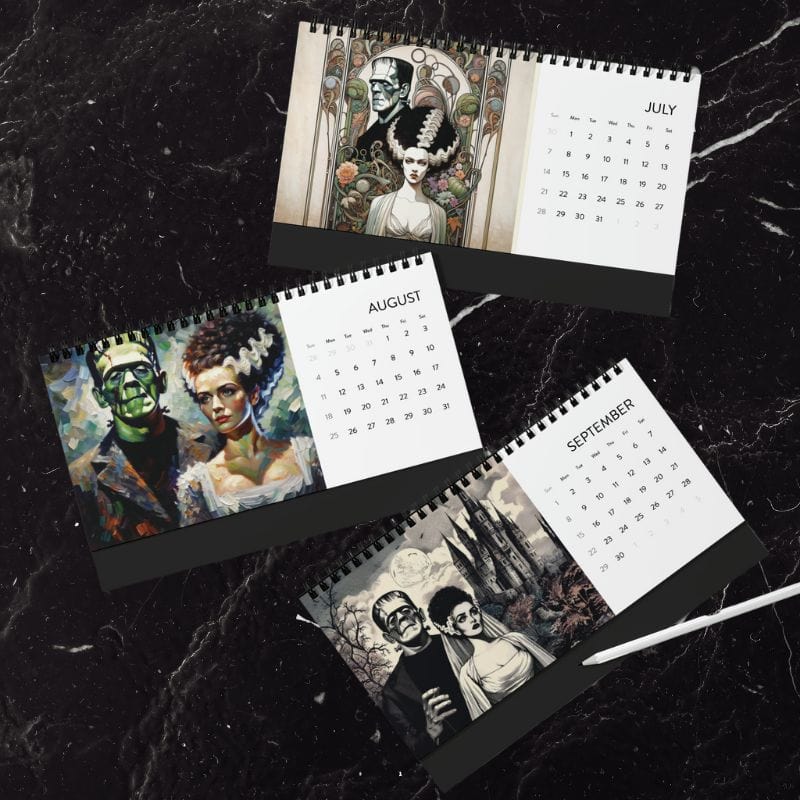 Frank and Bride Desktop 2024 Calendar