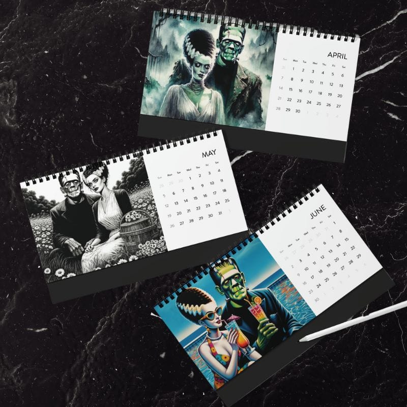 Frank and Bride Desktop 2024 Calendar