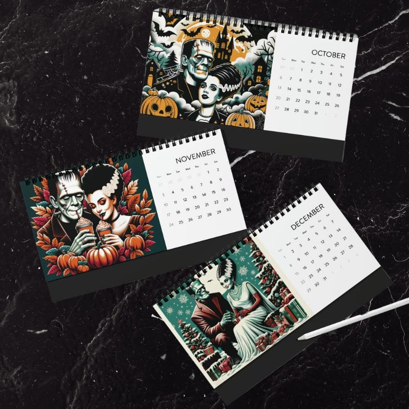 Frank and Bride Desktop 2024 Calendar