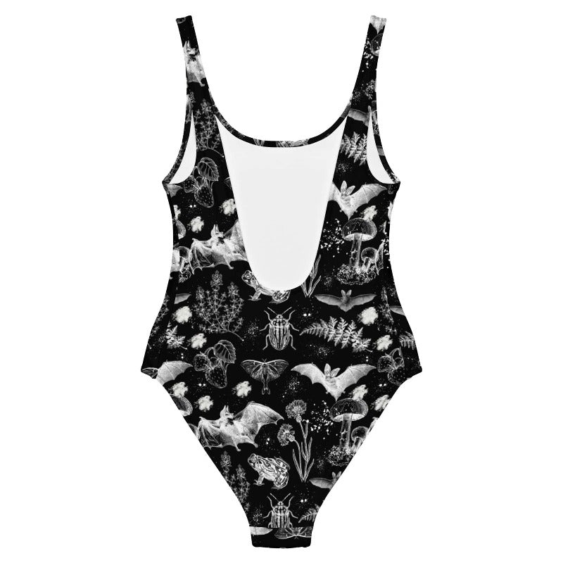 Dark Cottagecore One-Piece Swimsuit