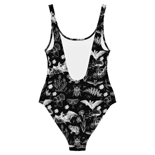 Dark Cottagecore One-Piece Swimsuit
