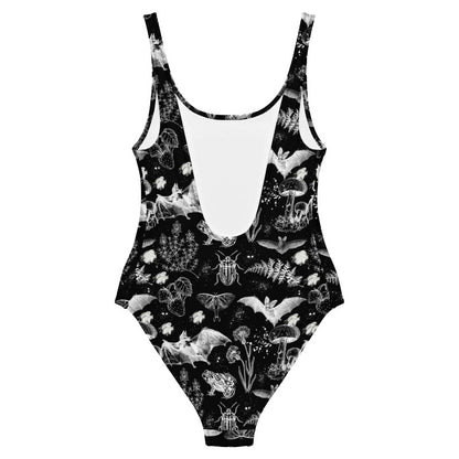Dark Cottagecore One-Piece Swimsuit