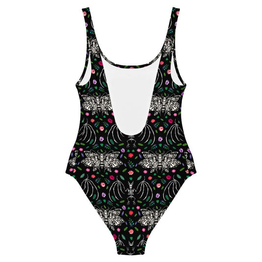 Nocturnal Botanical One-Piece Swimsuit