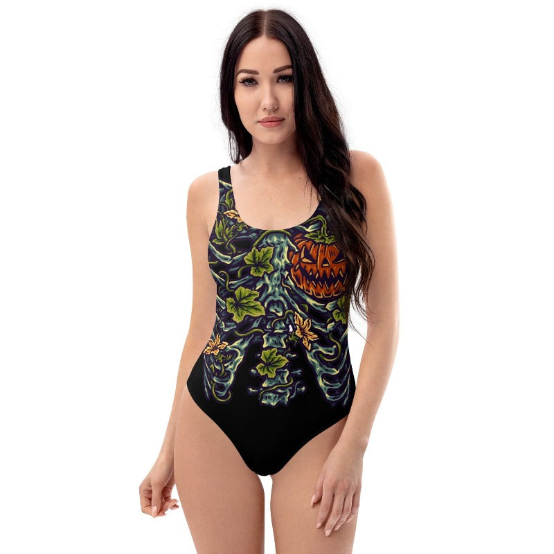 Halloween Inside One-Piece Swimsuit