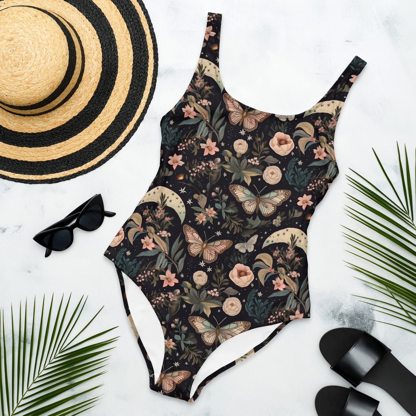 Night Moth One-Piece Swimsuit
