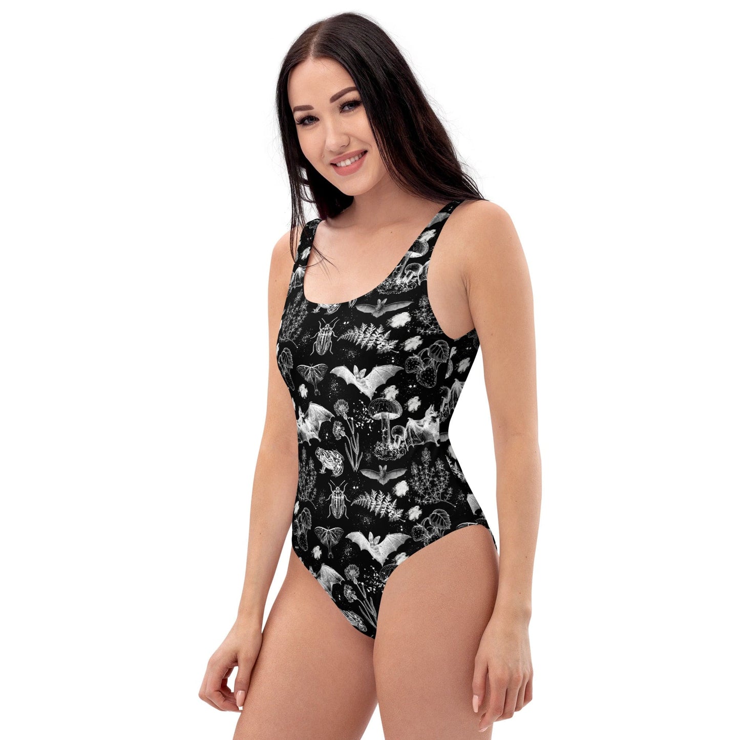 Dark Cottagecore One-Piece Swimsuit