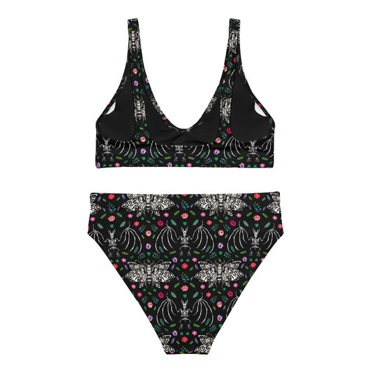 Nocturnal Botanical High-waisted bikini