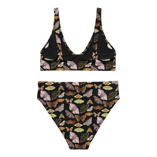 Moth Print High-waisted bikini