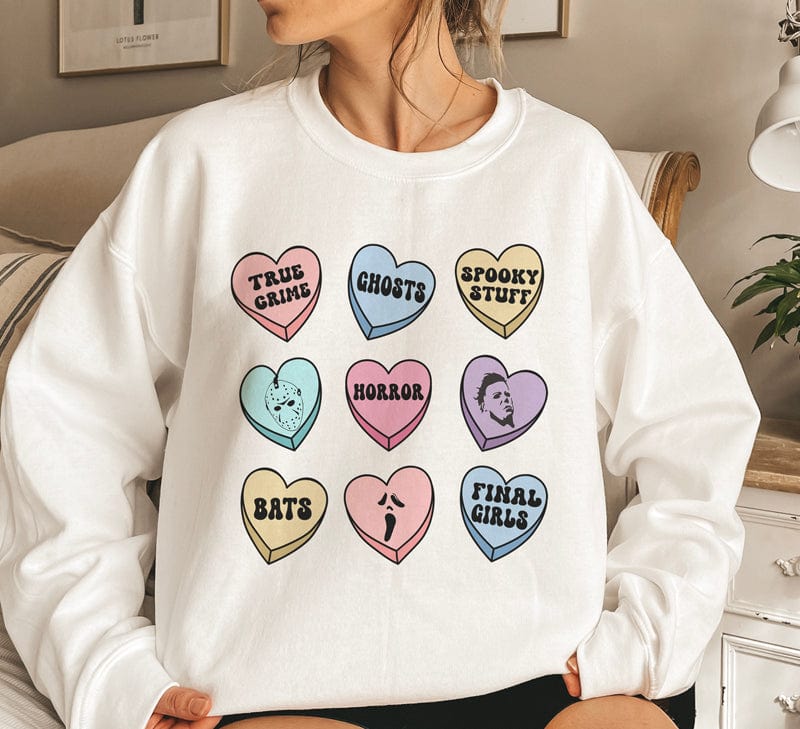 Valloween Conversation Hearts Sweatshirt