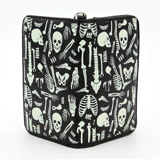 Glow in the Dark Bones Wristlet
