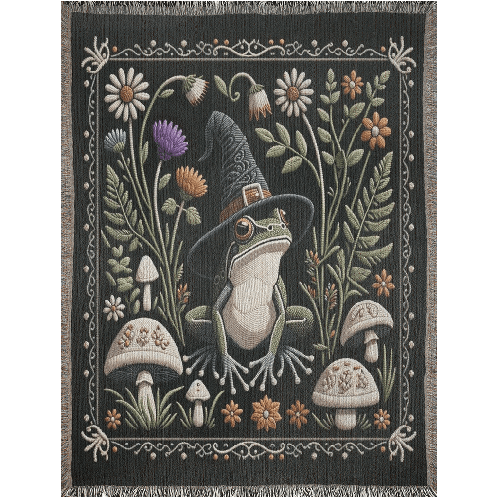 Wizard Frog Woven Blanket